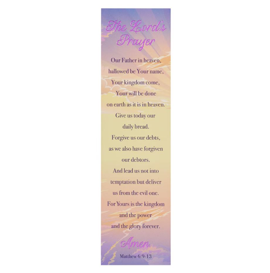 The Lord's Prayer Sunday School/Teacher Bookmark Set - Matthew 6:9-13