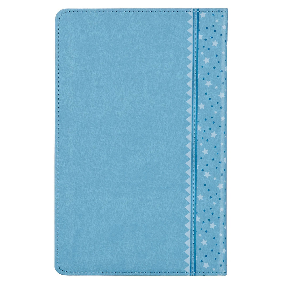 Blue Faux Leather NLT Keepsake Bible for Boys