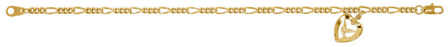 Gold Figaro Holy Spirit Bracelet