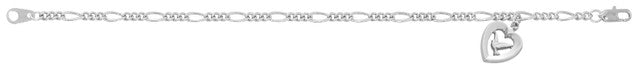 Silver Figaro Holy Spirit Bracelet