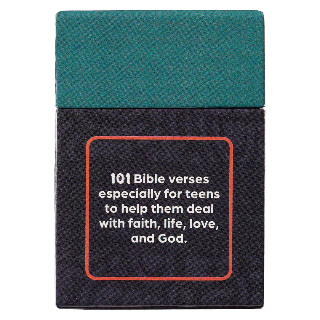 101 Favorite Bible Verses for Teens Teal and Blue Box of Blessings