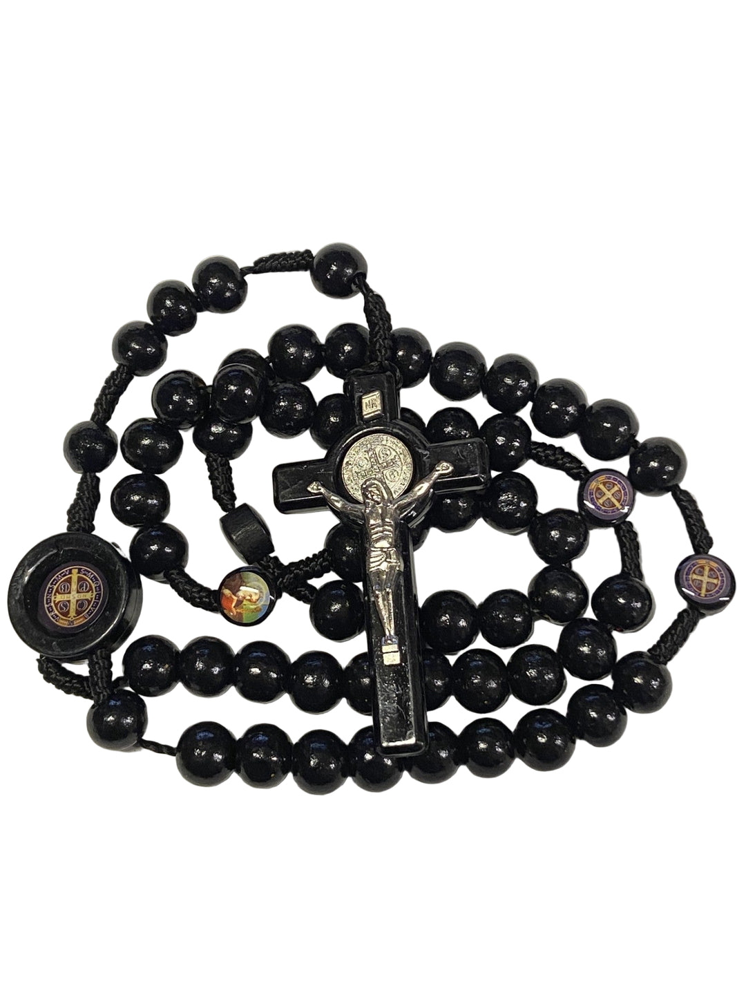 10MM St. Benedict Wooden Rosary