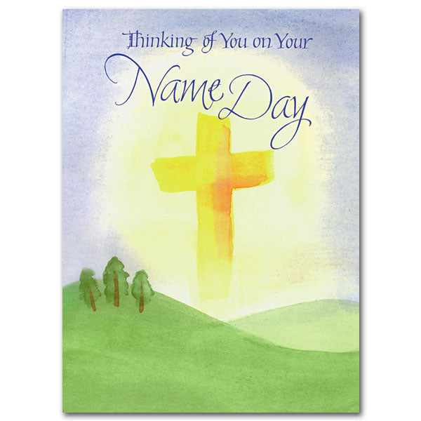 Thinking of You on Your Name Day Card