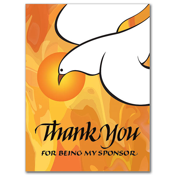 Thank You for Being My Sponsor Card