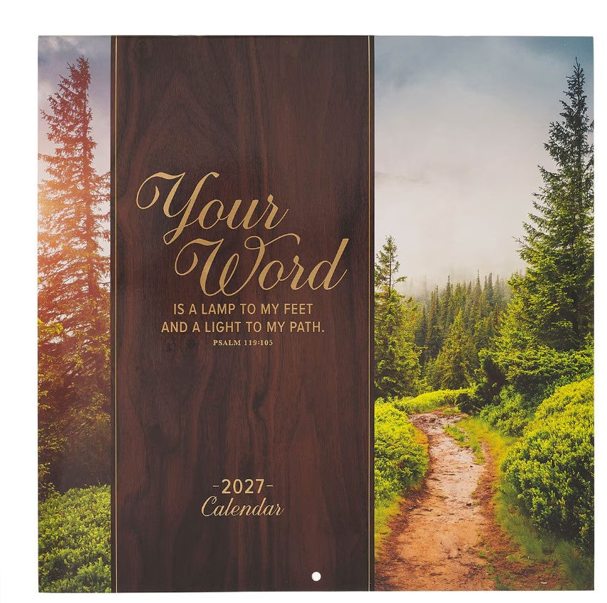 2027 Your Word Large Wall Calendar - Psalm 119:105