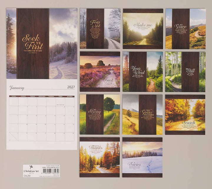 2027 Your Word Large Wall Calendar - Psalm 119:105