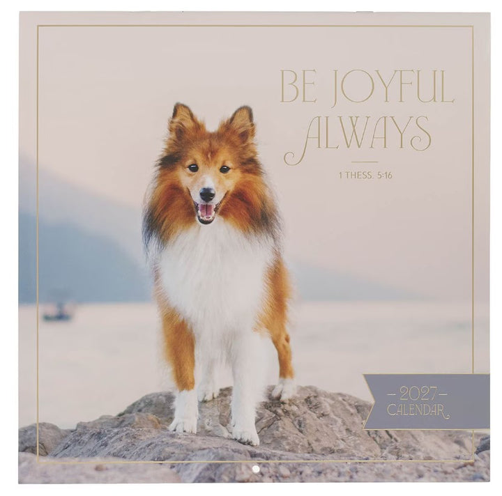 2027 Be Joyful Always Large Wall Calendar - 1 Thessalonians 5:16