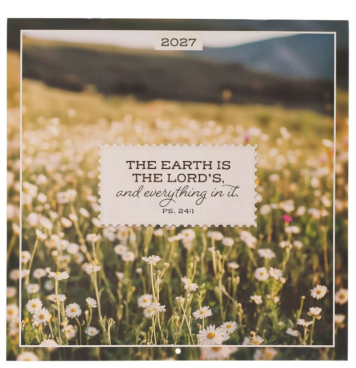 2027 The Earth is the Lord’s Large Wall Calendar - Psalm 24:1