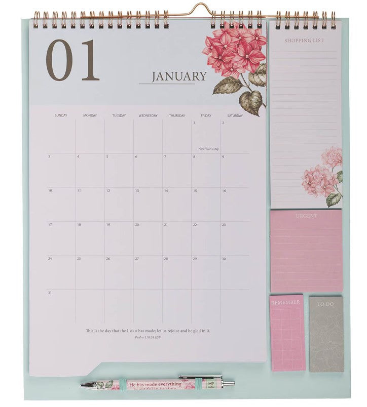 2027 All Things Beautiful Wall Calendar Organizer - Ecclesiastes 3:11