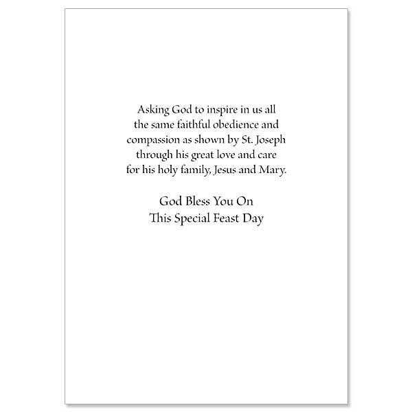 Bless You and Your Family St. Joseph's Day Card