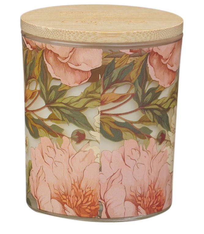 Be Strong and Courageous Eucalyptus Sandalwood Scented Candle in a Glass Jar - Joshua 1:9