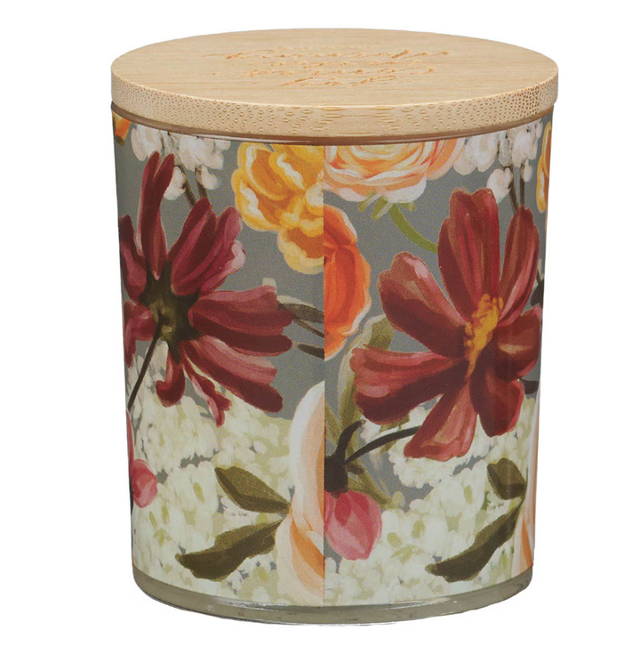 Joy Comes in the Morning Eucalyptus Sandalwood Scented Candle in a Glass Jar - Psalm 30:5