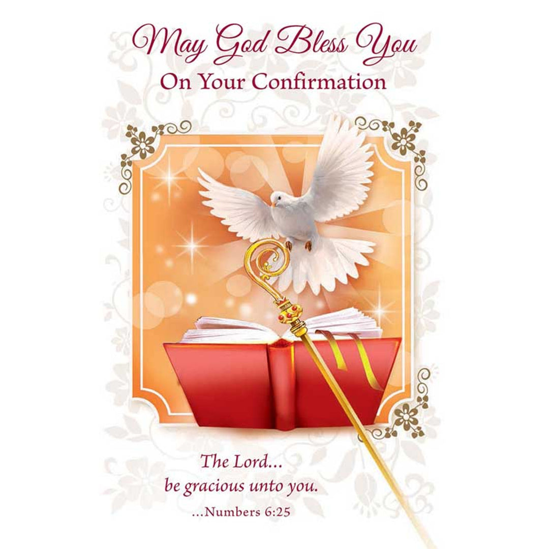 May God Bless You On Your Confirmation Card