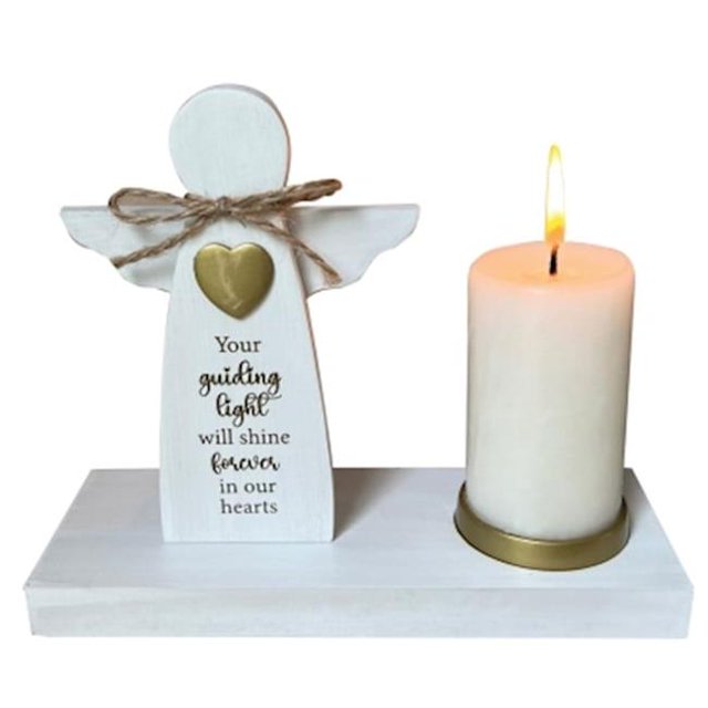 Memorial Angel Votive Candle Holder