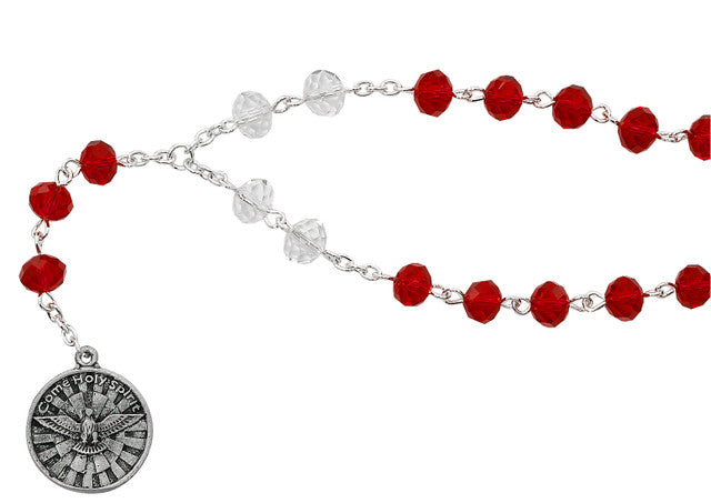 Holy Spirit Chaplet - Red & Clear