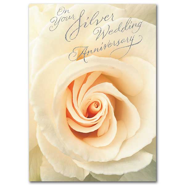 On Your Silver Wedding Anniversary Card