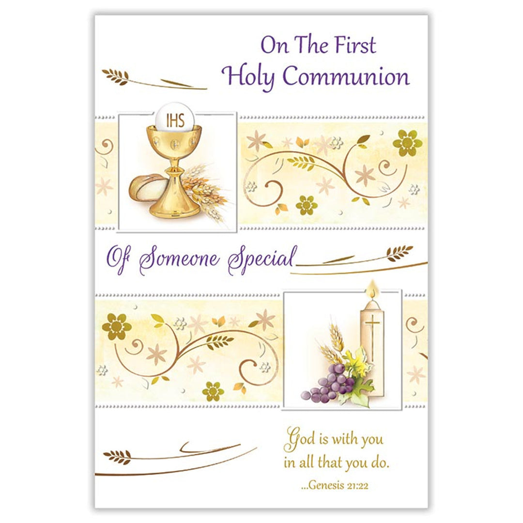 On the First Holy Communion of Someone Special Card