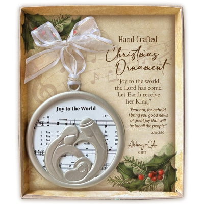 Joy to the World Sheet Music Ornament