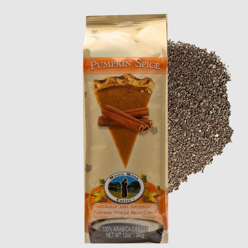 Mystic Monk Pumpkin Spice Medium Roast Ground Coffee - 12oz Bag