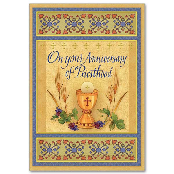 On Your Anniversary of Priesthood Card