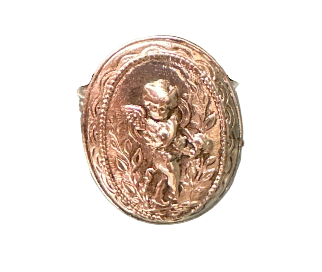 Silver Cherub Ring