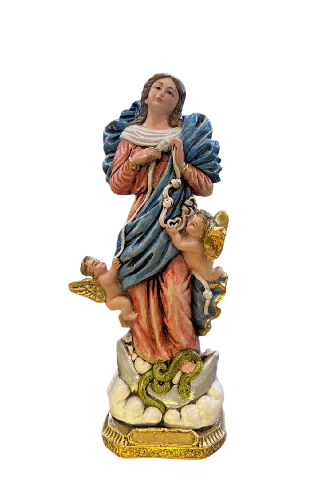 12" Handmade Our Lady Untier of Knots Statue