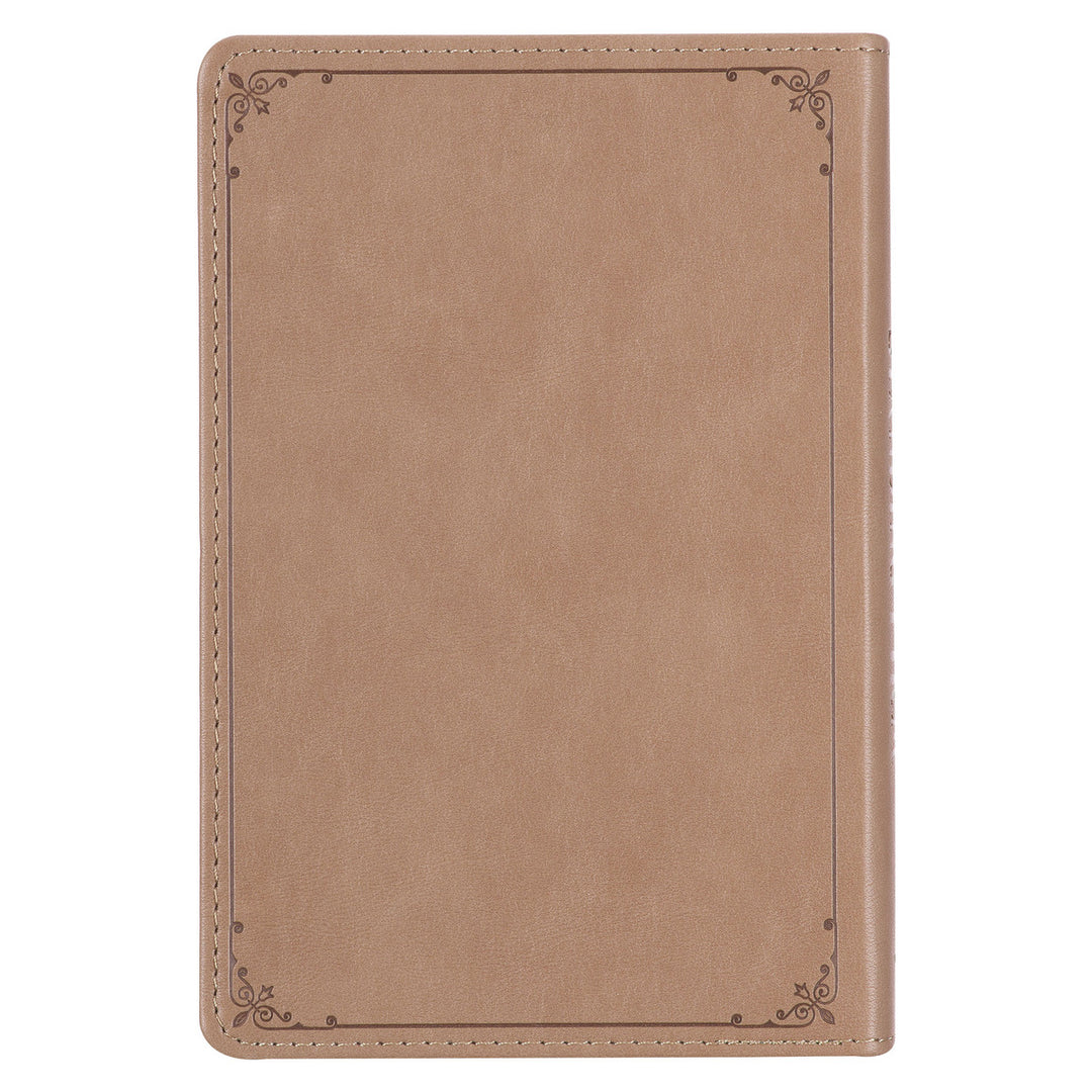 Standing Firm Tan Faux Leather Daily Devotional