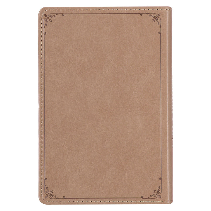 Standing Firm Tan Faux Leather Daily Devotional