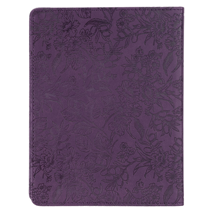 Finding Joy Purple Faux Leather Daily Devotional