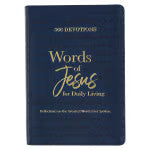 Words of Jesus for Daily Living Blue Faux Leather Devotional