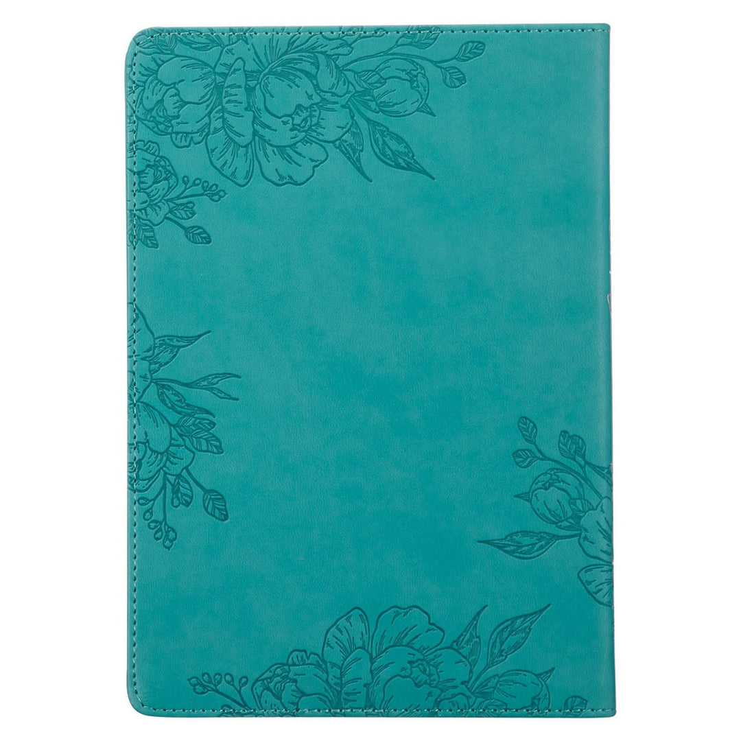 Living A Hope-Filled Life Teal Faux Leather Devotional