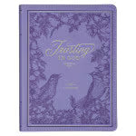 Trusting in God Lavender Faux Leather Devotional