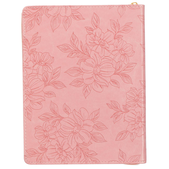 I Can Do Everything Pink Faux Leather Large 18-month Planner for Women - Philippians 4:13