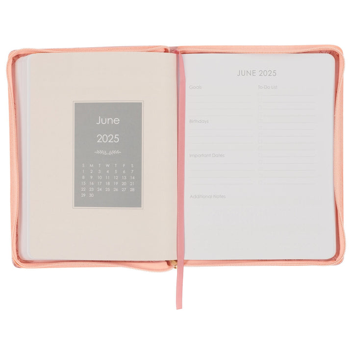 I Can Do Everything Pink Faux Leather Large 18-month Planner for Women - Philippians 4:13