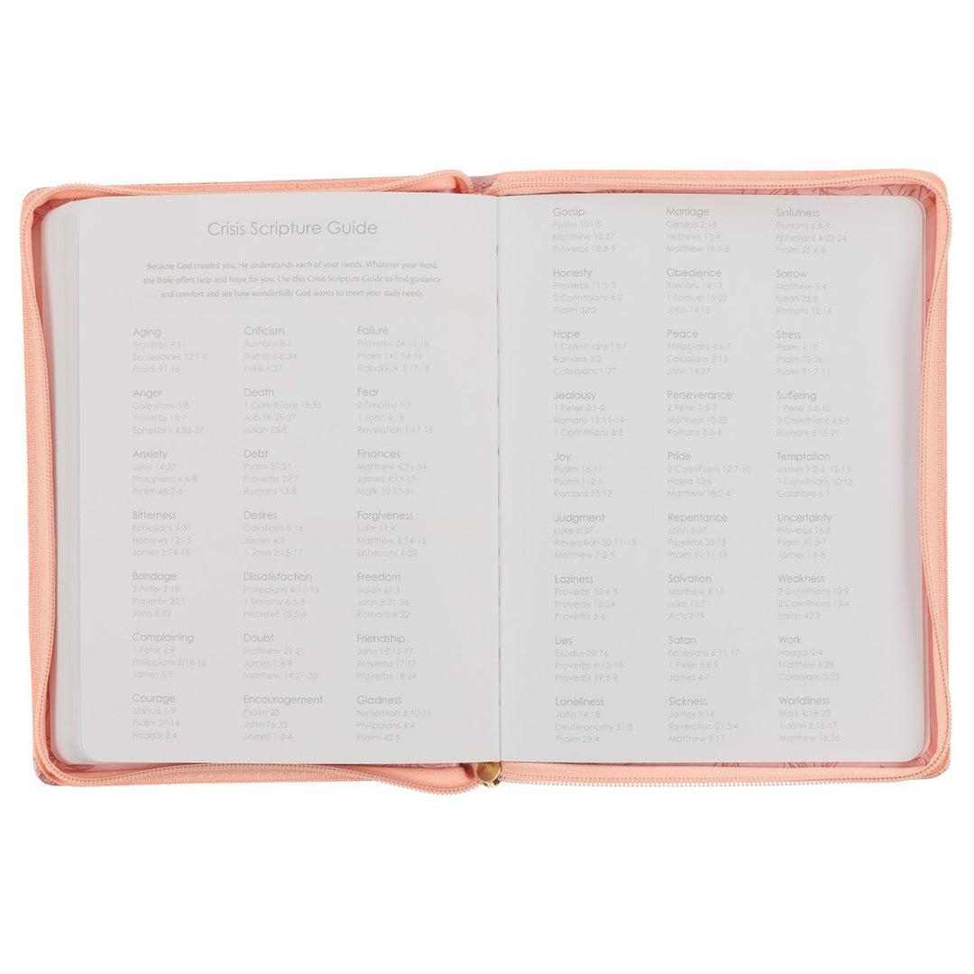 I Can Do Everything Pink Faux Leather Large 18-month Planner for Women - Philippians 4:13