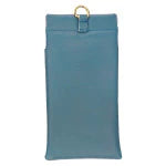 Be Still Teal Floral Faux Leather Double Eyeglass Case - Psalm 46:10