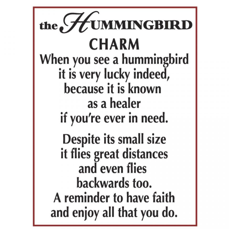 Hummingbird Charm