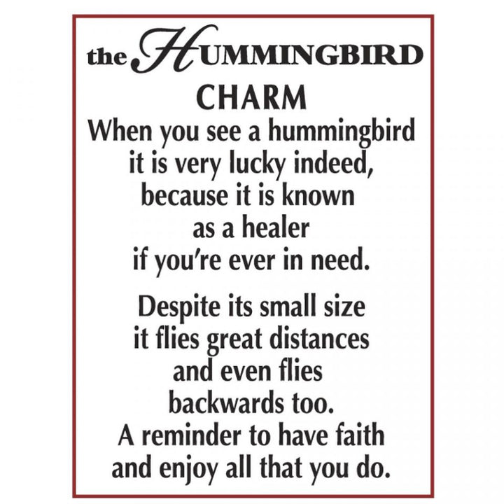 Hummingbird Charm