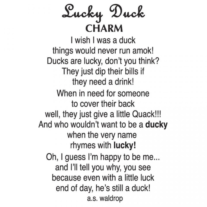 Lucky Duck Pocket Charm