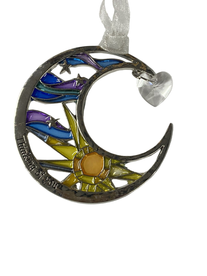 3" Love U to the Moon and Back Ornaments