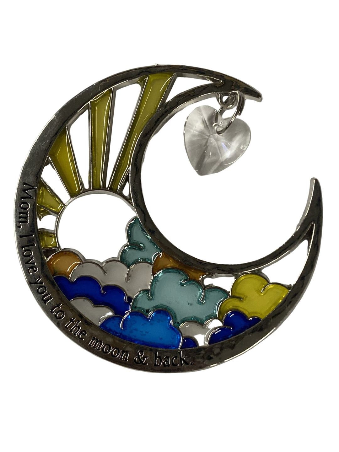 3" Love U to the Moon and Back Ornaments