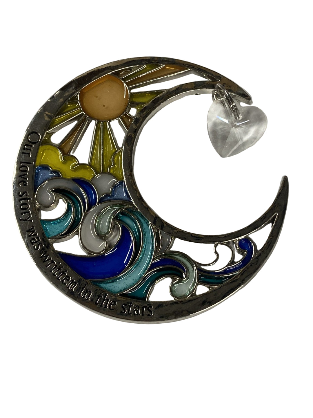 3" Love U to the Moon and Back Ornaments