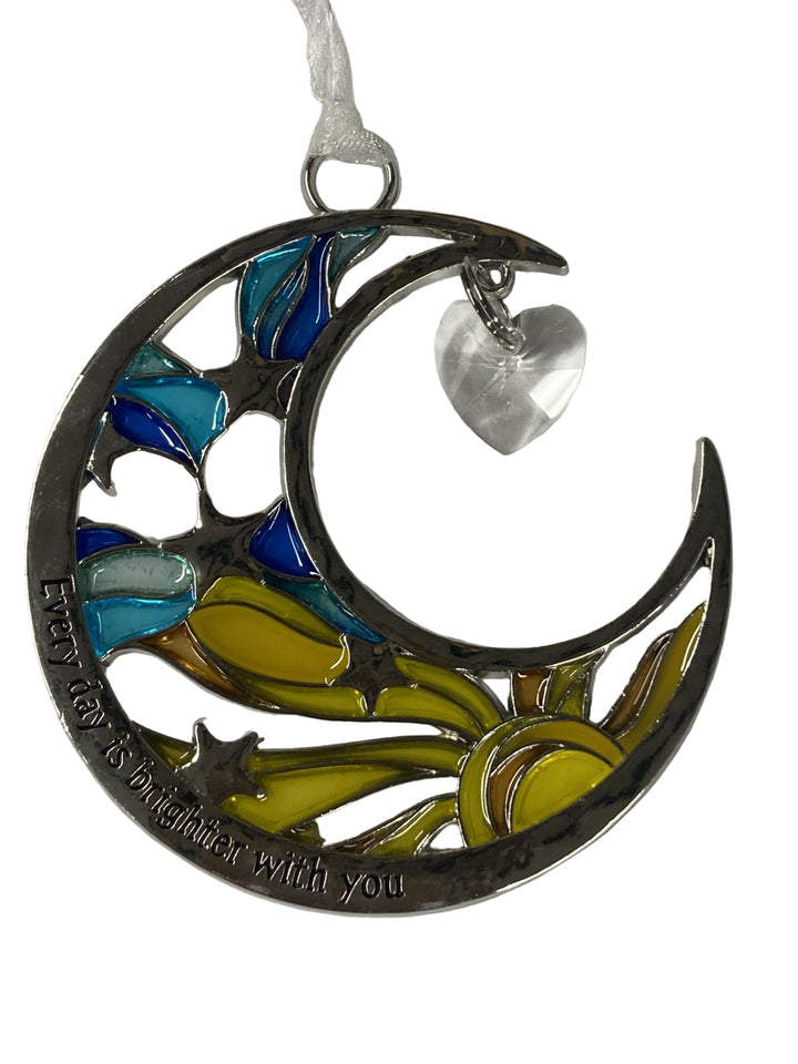 3" Love U to the Moon and Back Ornaments