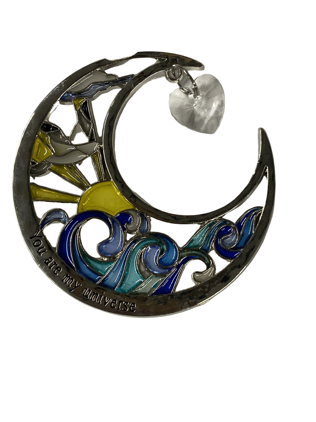 3" Love U to the Moon and Back Ornaments