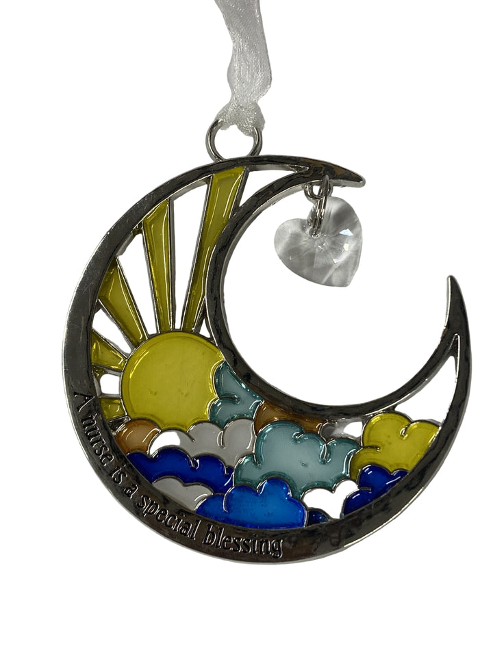 3" Love U to the Moon and Back Ornaments