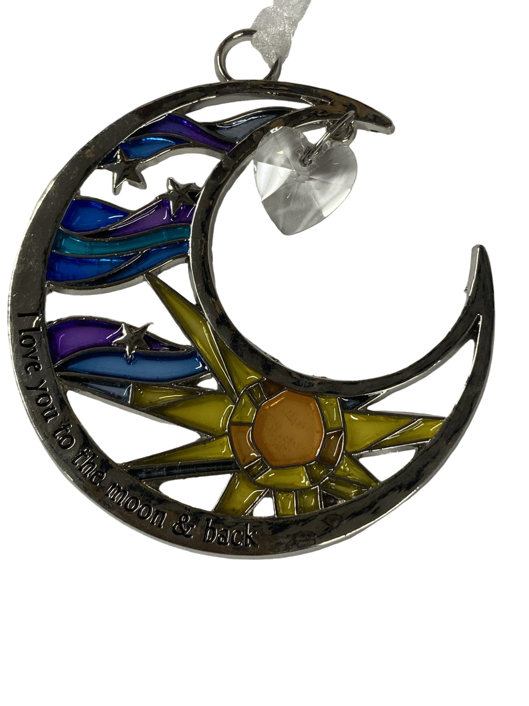 3" Love U to the Moon and Back Ornaments