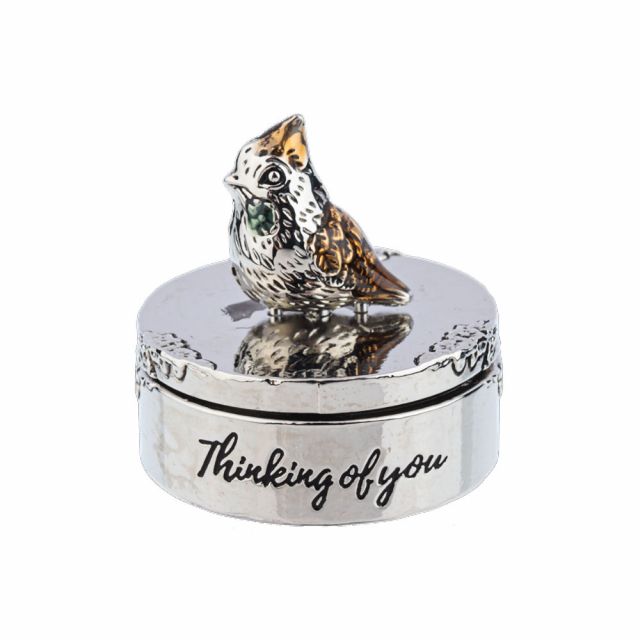 Thinking of You - Bird Prayer Box Charm