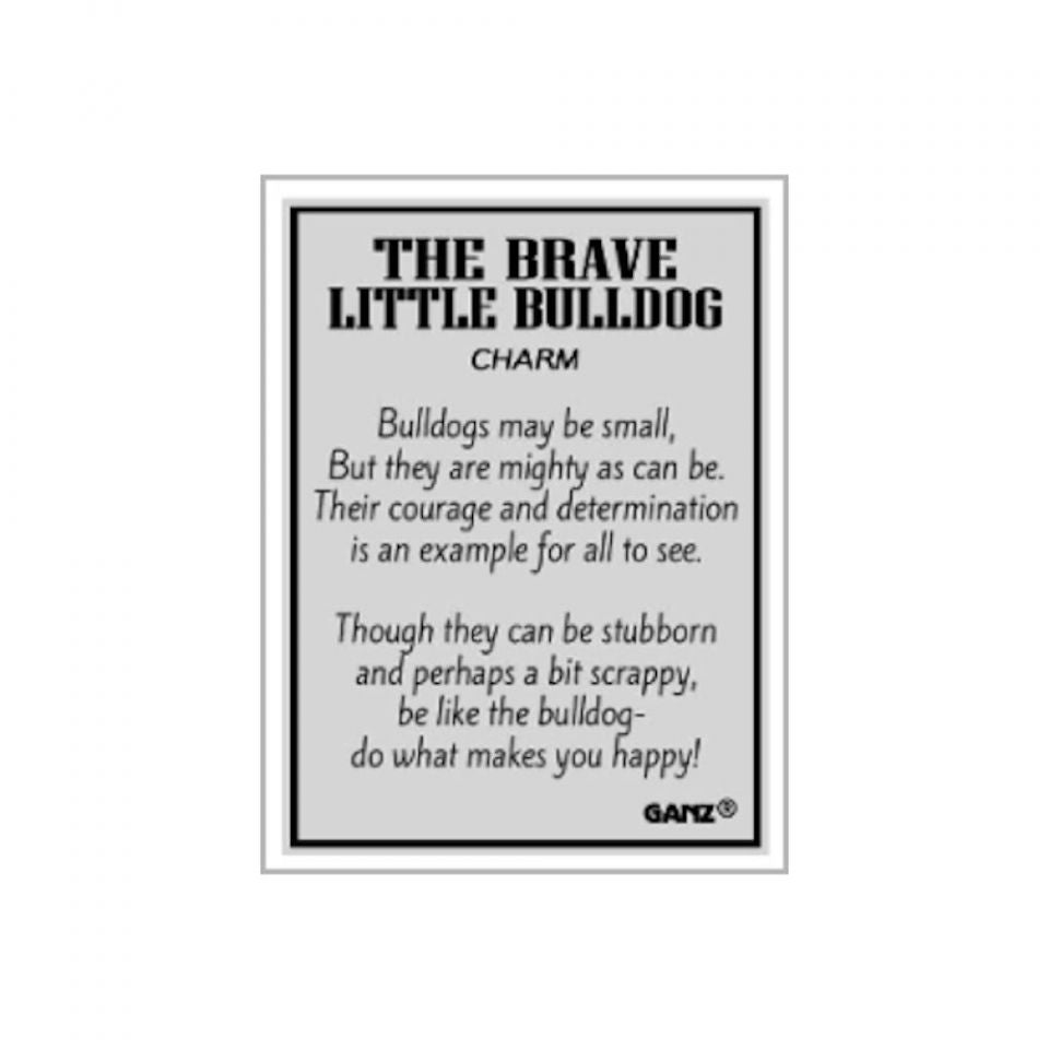 Brave Little Bulldog Charm