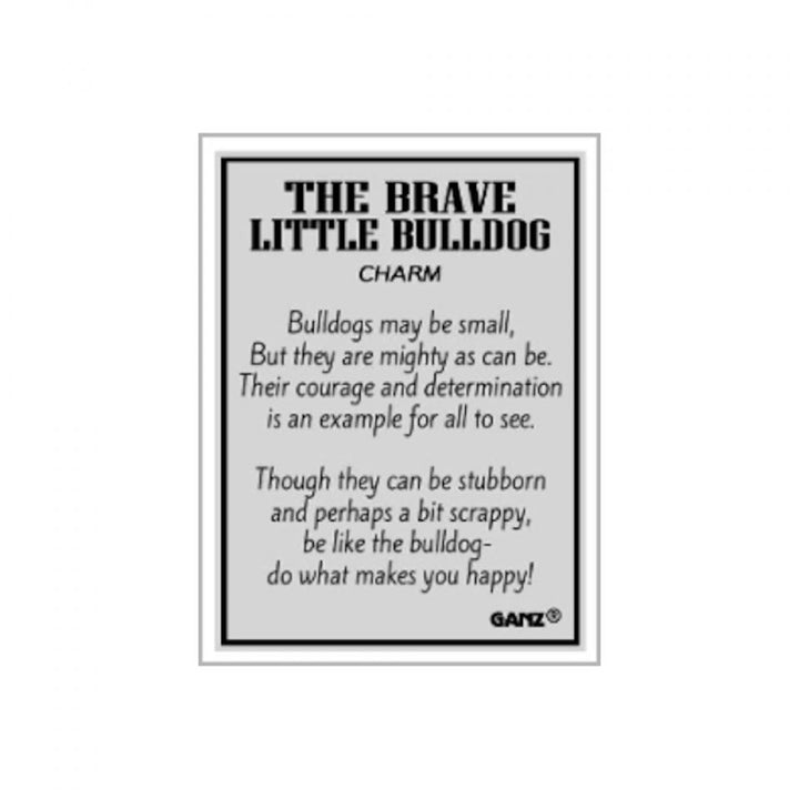 Brave Little Bulldog Charm