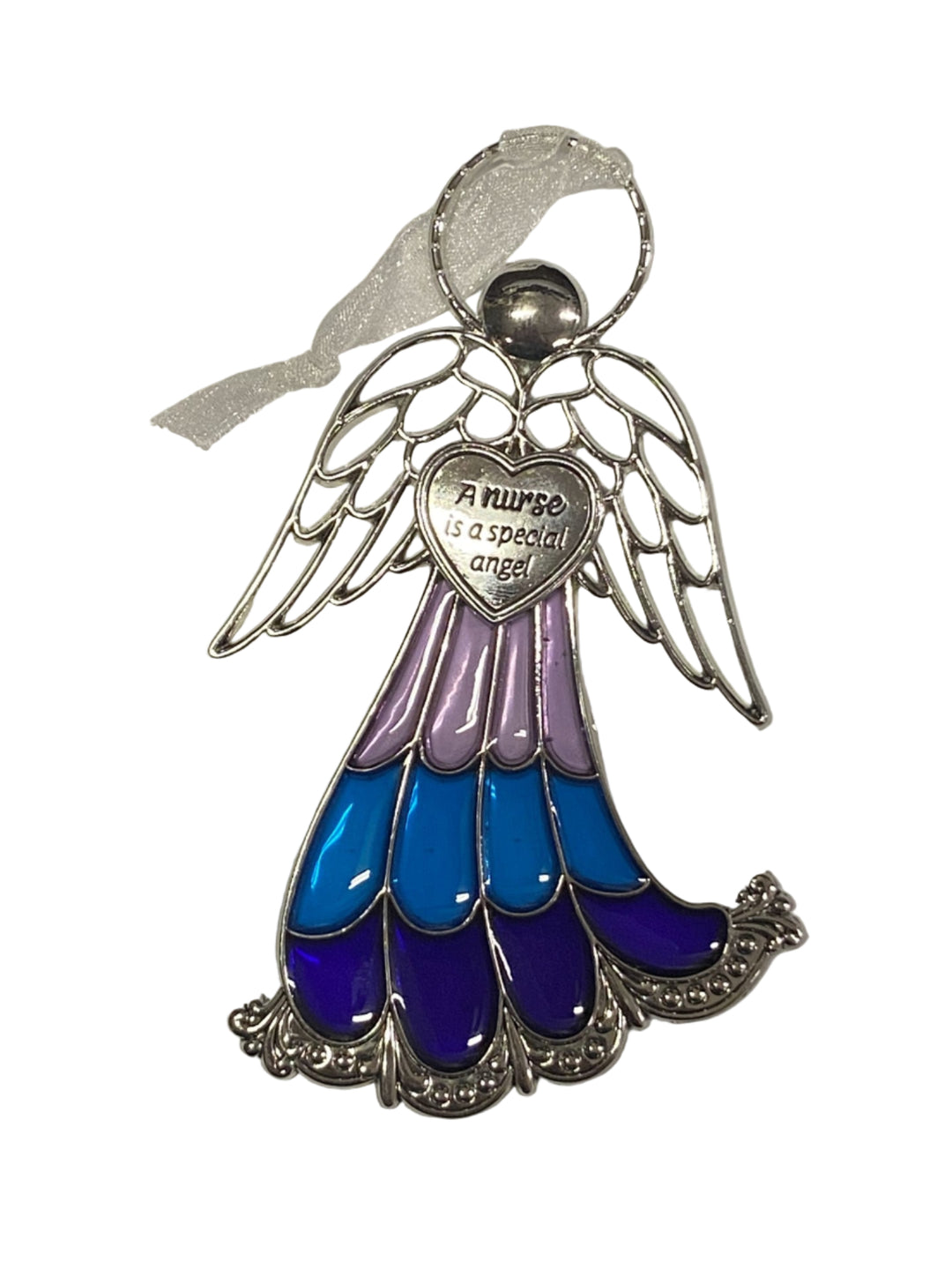 4" Stained Glass Angel Ornaments